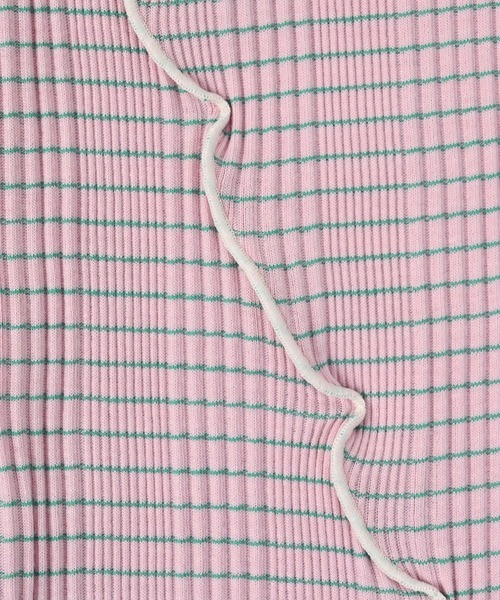 Ocean&Ground(オーシャン&グラウンド)の「リブボーダーリメイクメロウTシャツ(80~140cm)(Tシャツ/カットソー・キッズ・ピンク/オレンジ/イエロー・80/90/95/100/110/120/130/140)」の11枚目の写真