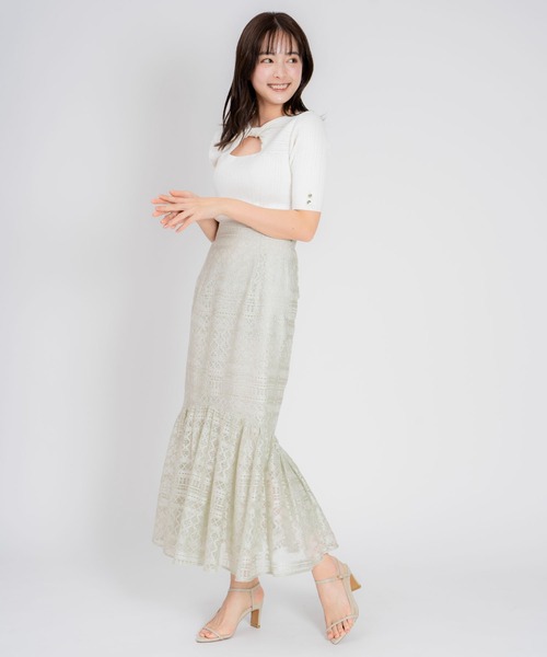 NOELA（ノエラ）の「ツイストオープンニット（ニット/セーター・レディース・イエロー/レッド/ブラック/オフホワイト・フリー）」の14枚目の写真