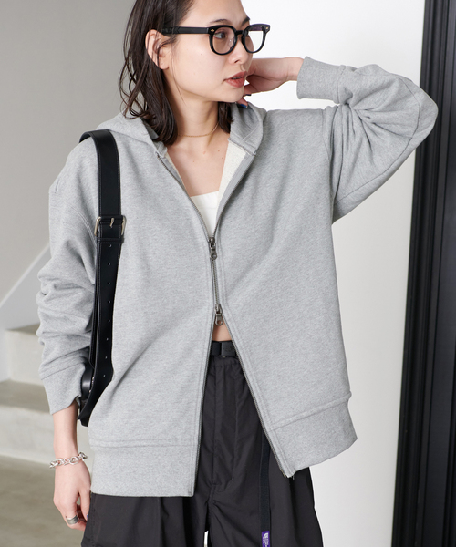 JOURNAL STANDARD グレー ダブルジップウラケパーカー WEB限定追加》ダブルジップウラケパーカー（パーカー）｜JOURNAL