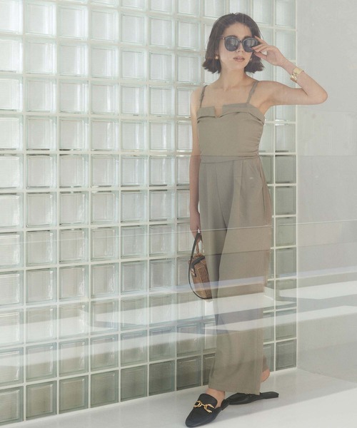 fifth（フィフス）の「【インスタグラマーセレクト】Vカットオールインワン（つなぎ/オールインワン・レディース・ブラック/グレイッシュベージュ・M）」の12枚目の写真