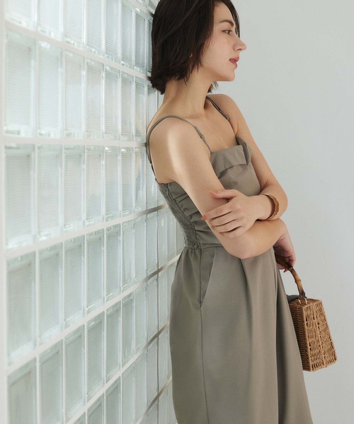 fifth（フィフス）の「【インスタグラマーセレクト】Vカットオールインワン（つなぎ/オールインワン・レディース・ブラック/グレイッシュベージュ・M）」の14枚目の写真