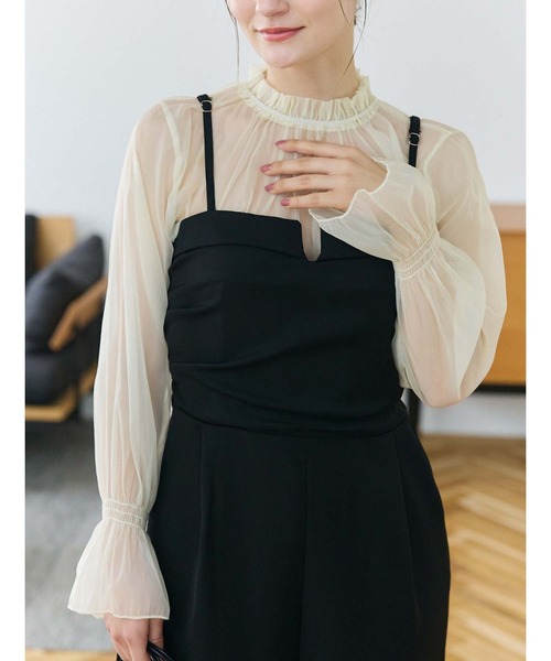 fifth（フィフス）の「【インスタグラマーセレクト】Vカットオールインワン（つなぎ/オールインワン・レディース・ブラック/グレイッシュベージュ・M）」の16枚目の写真