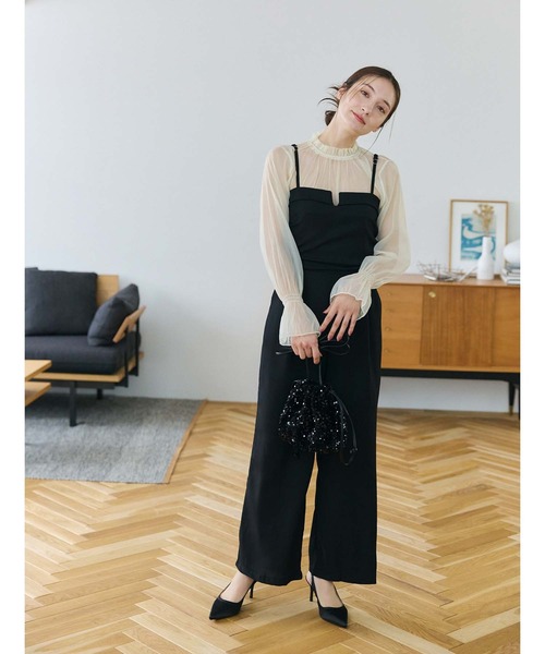 fifth（フィフス）の「【インスタグラマーセレクト】Vカットオールインワン（つなぎ/オールインワン・レディース・ブラック/グレイッシュベージュ・M）」の17枚目の写真