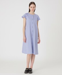 【ブルーレーベルクレストブリッジ】コンパクトコットンポンチワンピース　半袖　38 BLUE LABEL CRESTBRIDGE #snc ブルーレーベル クレストブリッジ