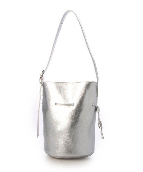 kakatoo（カカトゥ）の「カカトゥ kakatoo / ドロストバゲットバッグ（ショルダーバッグ・レディース・ブラック/アイボリー/シルバー・FREE）」の19枚目の写真