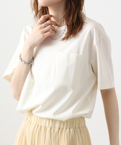 many men many mind（メニーメンメニーマインド）の「日本製 MADE IN JAPAN ベーシックポケットTEE（Tシャツ/カットソー・メンズ・ホワイト系/ホワイト系2/ホワイト系4/ベージュ系/ネイビー/ブラウン/オリーブ/ブラック/ホワイト/ホワイト系1/ベージュ系1/ネイビー系/ネイビー系1/ベージュ/ブラック系/カーキ/ブラック系1/ベージュ系2/カーキ系/ホワイト系3/ホワイト×ブラック・L/M）」の4枚目の写真