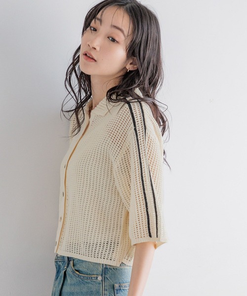 LOWRYS FARM（ローリーズファーム）の「メッシュポロ5S 114434