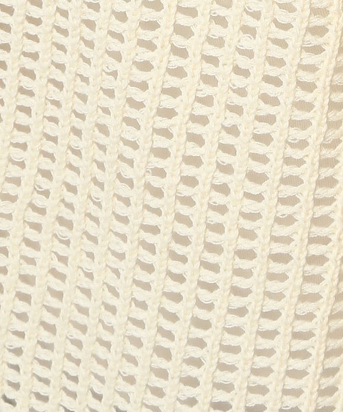 LOWRYS FARM（ローリーズファーム）の「メッシュポロ５Ｓ 114434（ニット/セーター・レディース・オレンジ/ブルー/アイボリー/ブラック・FREE）」の12枚目の写真