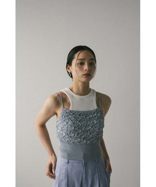 STYLEMIXER（スタイルミキサー）の「フラッフィーコンパクトキャミ（キャミソール・レディース・グレー/ブラック/ホワイト・FREE）」の18枚目の写真
