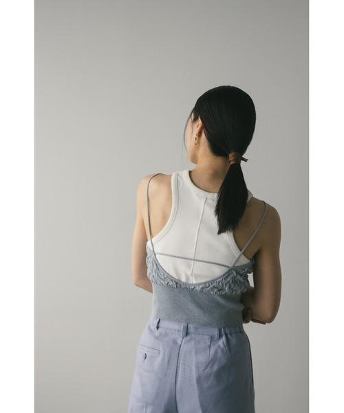 STYLEMIXER（スタイルミキサー）の「フラッフィーコンパクトキャミ（キャミソール・レディース・グレー/ブラック/ホワイト・FREE）」の22枚目の写真