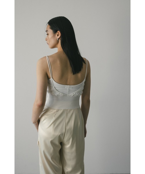 STYLEMIXER（スタイルミキサー）の「フラッフィーコンパクトキャミ（キャミソール・レディース・グレー/ブラック/ホワイト・FREE）」の6枚目の写真