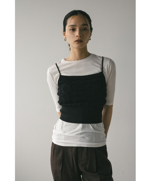 STYLEMIXER（スタイルミキサー）の「フラッフィーコンパクトキャミ（キャミソール・レディース・グレー/ブラック/ホワイト・FREE）」の11枚目の写真