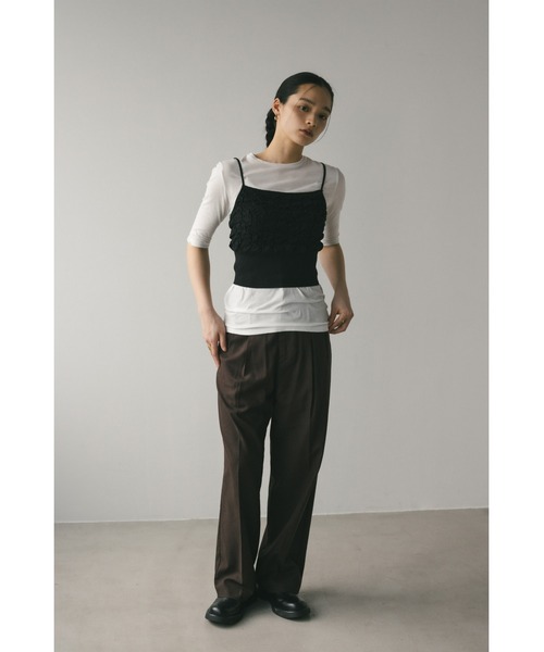 STYLEMIXER（スタイルミキサー）の「フラッフィーコンパクトキャミ（キャミソール・レディース・グレー/ブラック/ホワイト・FREE）」の12枚目の写真