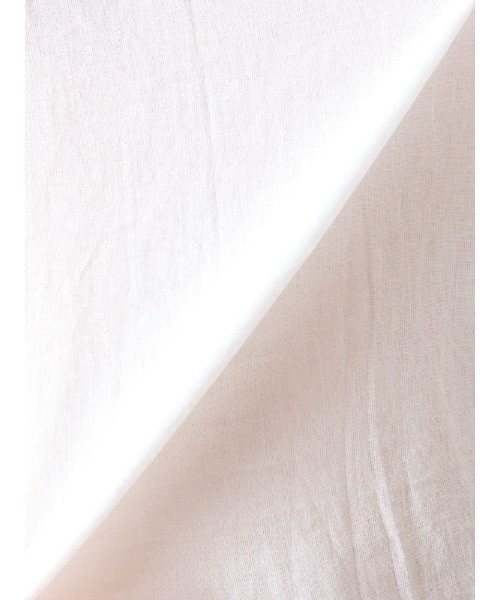 TRANS CONTINENTS(トランスコンチネンツ)の「TRANS CONTINENTS コットンリネン カプリシャツ ホワイト(シャツ/ブラウス・メンズ・ホワイト・M)」の2枚目の写真