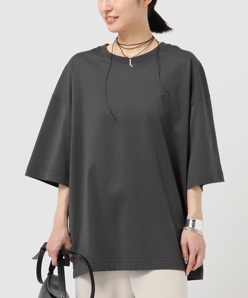 AP STUDIO（エーピーストゥディオ）の「ビッグTシャツ（Tシャツ/カットソー・レディース・ホワイト/ブラック/チャコールグレー・FREE）」の3枚目の写真