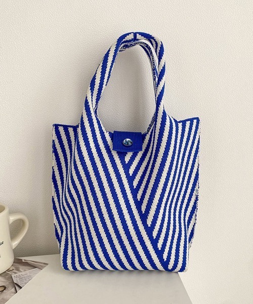 【新品未使用】ストライプバッグ ストライプトートバッグ 28L レディース 耐砂性 防水 新品未使用