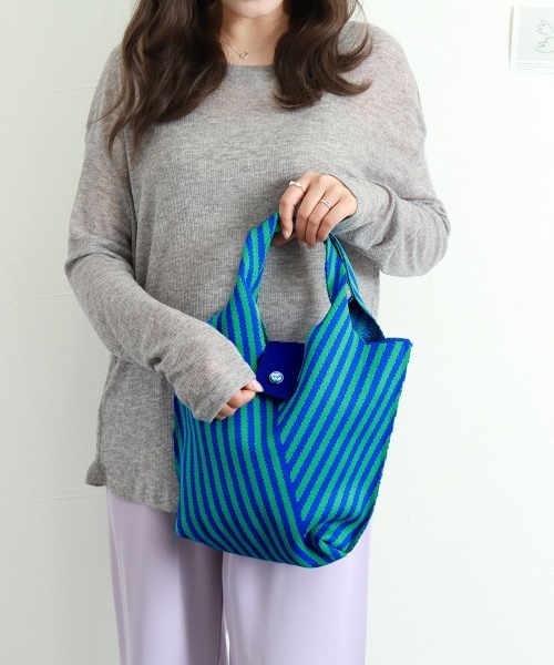 【新品・未使用】まりや★ニットトートバック☆ライブ会場購入！希少です！ 新品・未使用】まりや☆ニットトートバック☆ライブ会場購入