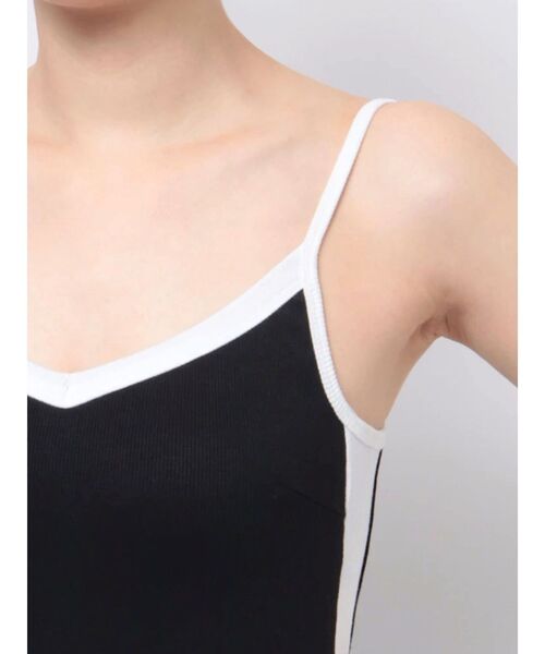 EVRIS（エヴリス）の「【みちょぱコラボ】バイカラーリブロングワンピース（ワンピース・レディース・ネイビー/ブラック・FREE）」の11枚目の写真