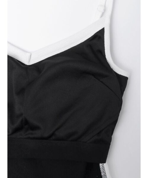 EVRIS（エヴリス）の「【みちょぱコラボ】バイカラーリブロングワンピース（ワンピース・レディース・ネイビー/ブラック・FREE）」の8枚目の写真