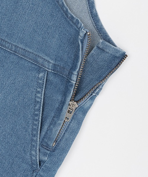 petit main(プティマイン)の「【MLB】ショートサロペット(サロペット/オーバーオール・キッズ・サックスブルー/ネイビー/オフホワイト・S/M/L)」の10枚目の写真