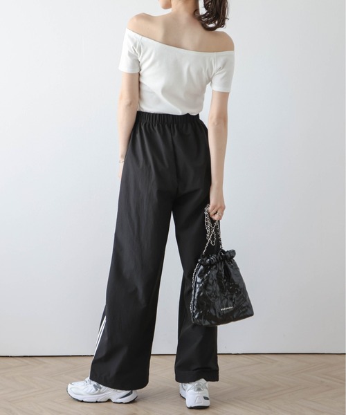 AMELY(エミリー)の「サイドラインワイドパンツ(その他パンツ・レディース・ブラック/グレー/ホワイト・M/L)」の19枚目の写真