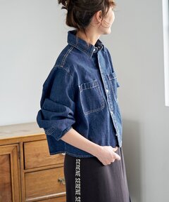 ショートデニムシャツ スピック＆スパン Spick & Span 《追加3予約》ショートデニム