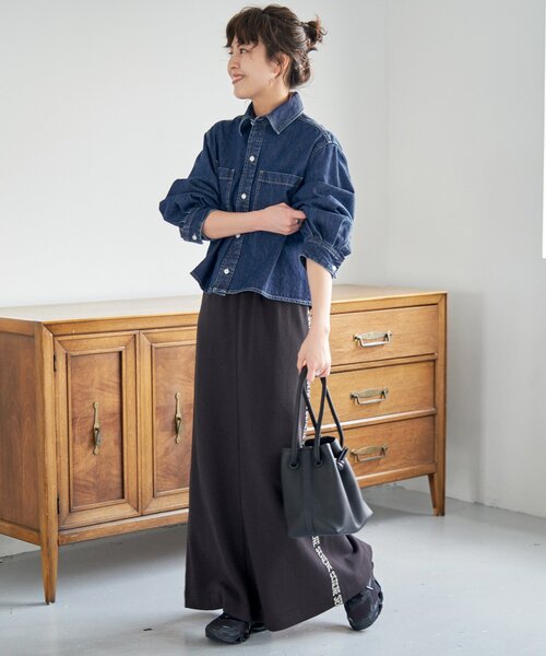 Spick＆Span シャツ ブラウス 「追加2」ショートデニムシャツ