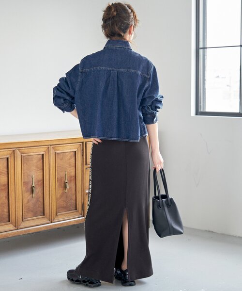 Spick & Span(スピックアンドスパン)の「≪追加≫ショートデニムシャツ(シャツ/ブラウス・レディース・ブルー/ブルー系その他・FREE)」の7枚目の写真