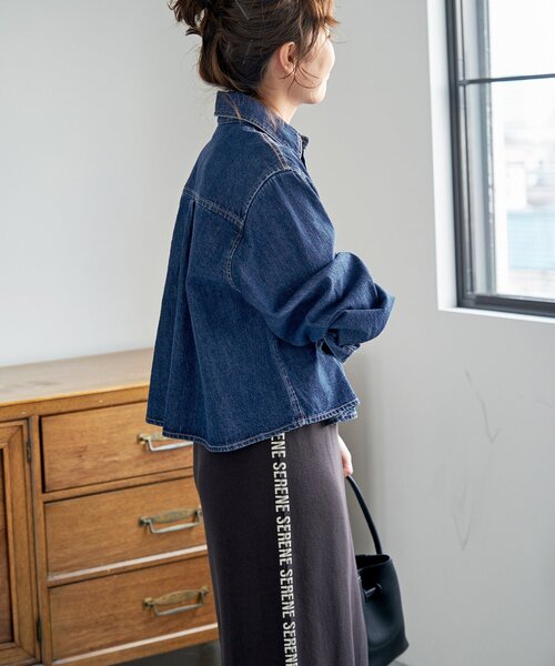 Spick & Span(スピックアンドスパン)の「≪追加≫ショートデニムシャツ(シャツ/ブラウス・レディース・ブルー/ブルー系その他・FREE)」の13枚目の写真