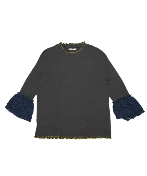 CALMIA(カルミア)の「レースショルダートップス/おとな(Tシャツ/カットソー・レディース・チャコール/レッド/オフホワイト・160cm)」の8枚目の写真