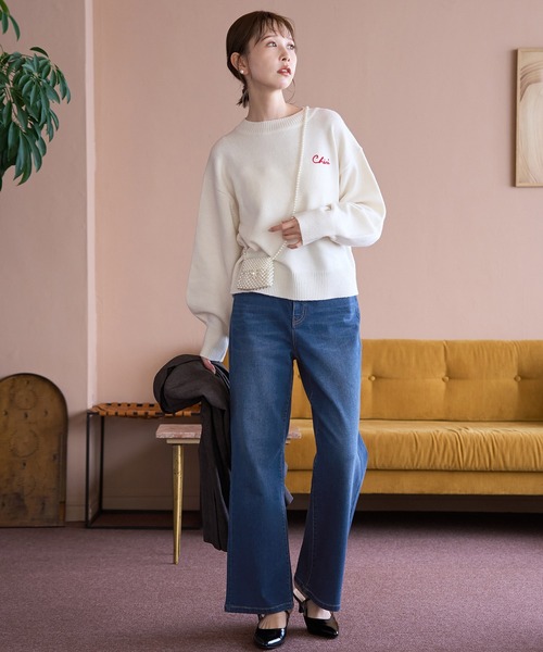 ROPE' PICNIC(ロペピクニック)の「【ウエスト革命デニム】ウエストシェイプフレアデニムパンツ(デニムパンツ・レディース・サックスブルー/ブルー/ピンク・40/38/36)」の21枚目の写真