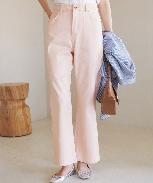 ROPE' PICNIC(ロペピクニック)の「【ウエスト革命デニム】ウエストシェイプフレアデニムパンツ(デニムパンツ・レディース・サックスブルー/ブルー/ピンク・40/38/36)」の18枚目の写真