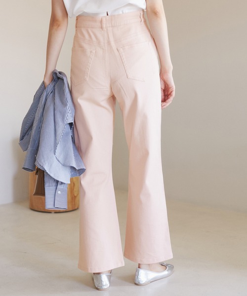 ROPE' PICNIC(ロペピクニック)の「【ウエスト革命デニム】ウエストシェイプフレアデニムパンツ(デニムパンツ・レディース・サックスブルー/ブルー/ピンク・40/38/36)」の4枚目の写真