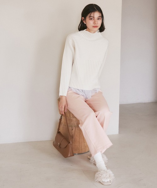 ROPE' PICNIC(ロペピクニック)の「【ウエスト革命デニム】ウエストシェイプフレアデニムパンツ(デニムパンツ・レディース・サックスブルー/ブルー/ピンク・40/38/36)」の5枚目の写真