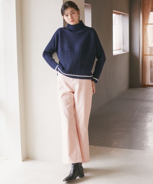 ROPE' PICNIC(ロペピクニック)の「【ウエスト革命デニム】ウエストシェイプフレアデニムパンツ(デニムパンツ・レディース・サックスブルー/ブルー/ピンク・40/38/36)」の7枚目の写真