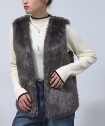 COLONY 2139 | ロングフェイクファーベスト(ベスト)