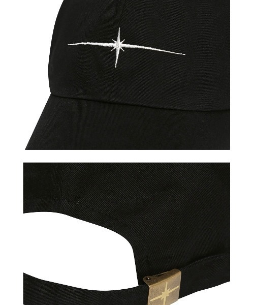 TILLDAWN(ティルダウン)の「韓国ブランド TILLDAWN ティルドーン FLASH BALL CAP 刺しゅうロゴキャップ ボールキャップ 帽子 韓国ファッション 韓国ストリート ストリートファッション(キャップ・メンズ・ブラック・ONE SIZE)」の2枚目の写真