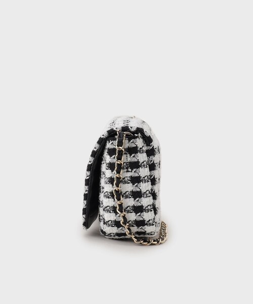 OPAQUE.CLIP(オペークドットクリップ)の「◆【2WAY】パフィーステッチチェーンショルダーバッグ(ショルダーバッグ・レディース・ブラック/アイボリー/ブラック系1・00)」の6枚目の写真