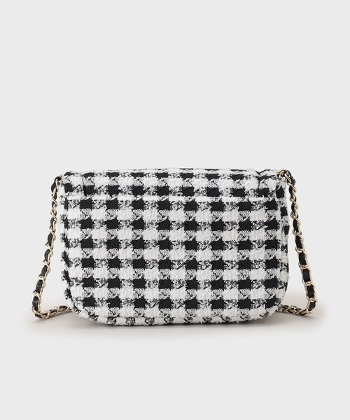 OPAQUE.CLIP(オペークドットクリップ)の「◆【2WAY】パフィーステッチチェーンショルダーバッグ(ショルダーバッグ・レディース・ブラック/アイボリー/ブラック系1・00)」の15枚目の写真