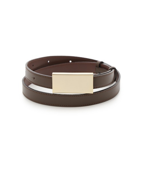 FRAY I.D（フレイアイディー）の「メタルプレートバックルベルト（ベルト・レディース・ブラック/ブラウン・FREE）」の5枚目の写真