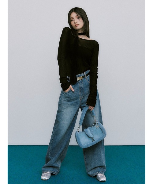 FRAY I.D（フレイアイディー）の「メタルプレートバックルベルト（ベルト・レディース・ブラック/ブラウン・FREE）」の3枚目の写真