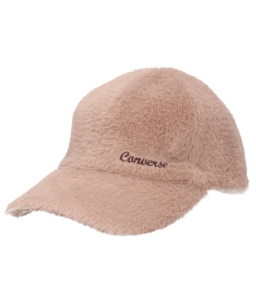 CONVERSE（コンバース）の「CONVERSE/コンバース　CNL SHAGGY CAP（キャップ・レディース・ホワイト/ピンク/ベージュ/ブラック/ライトブルー・ONE SIZE）」の4枚目の写真