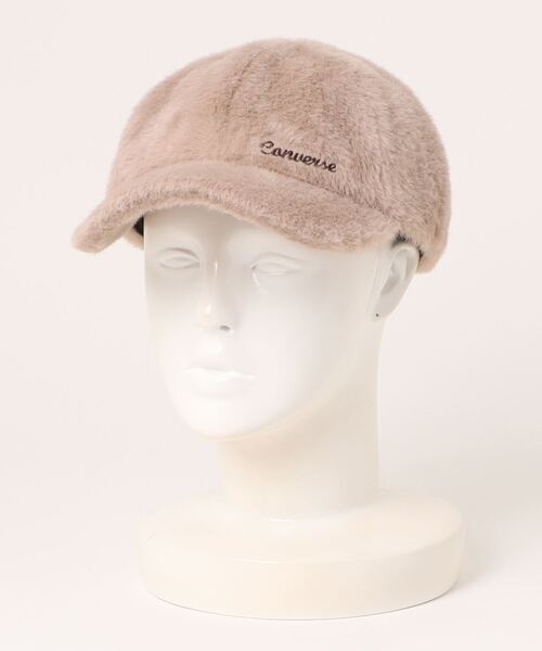 CONVERSE（コンバース）の「CONVERSE/コンバース　CNL SHAGGY CAP（キャップ・レディース・ホワイト/ピンク/ベージュ/ブラック/ライトブルー・ONE SIZE）」の14枚目の写真