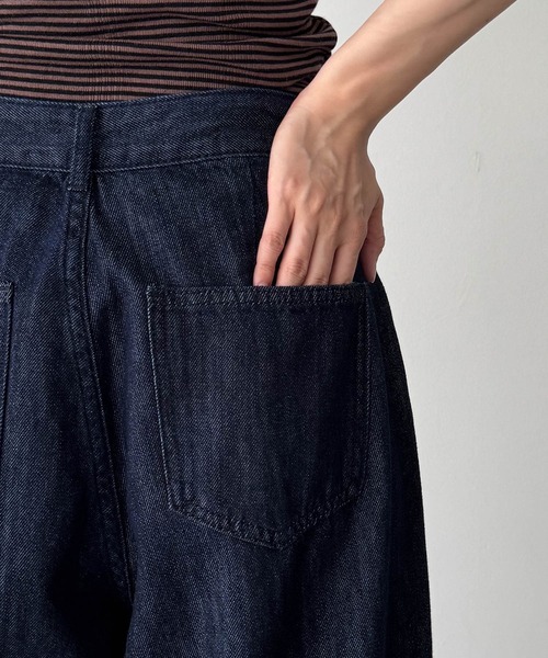 ぱぐ キャナルジーン エルマール ワイドタックデニムパンツ キャナルジーン CANAL JEAN El mar(エルマール)ワイドタック