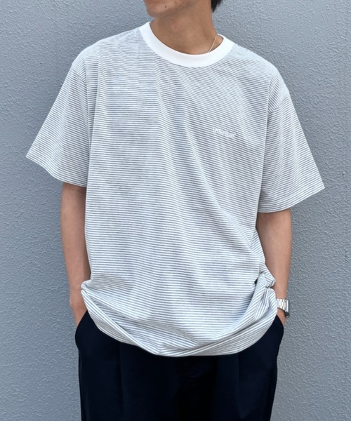 BROKEN BASE(ブロークンベース)の「BrokenBase border S/S tee(Tシャツ/カットソー・メンズ・ブラック/ホワイト/ネイビー/グリーン・MEDIUM/LARGE)」の1枚目の写真