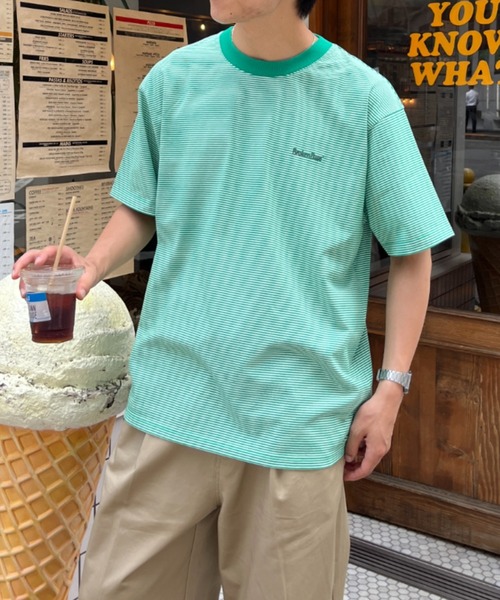 BROKEN BASE(ブロークンベース)の「BrokenBase border S/S tee(Tシャツ/カットソー・メンズ・ブラック/ホワイト/ネイビー/グリーン・MEDIUM/LARGE)」の4枚目の写真