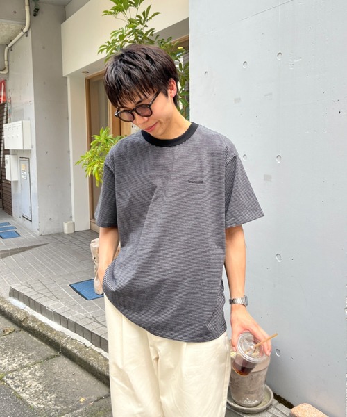 BROKEN BASE(ブロークンベース)の「BrokenBase border S/S tee(Tシャツ/カットソー・メンズ・ブラック/ホワイト/ネイビー/グリーン・MEDIUM/LARGE)」の19枚目の写真