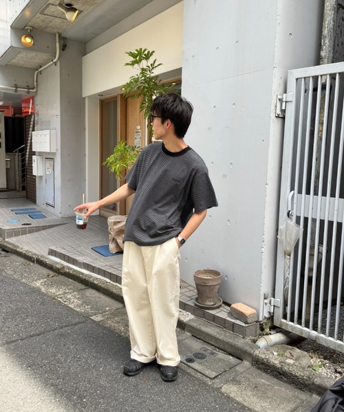 BROKEN BASE(ブロークンベース)の「BrokenBase border S/S tee(Tシャツ/カットソー・メンズ・ブラック/ホワイト/ネイビー/グリーン・MEDIUM/LARGE)」の18枚目の写真
