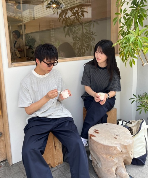BROKEN BASE(ブロークンベース)の「BrokenBase border S/S tee(Tシャツ/カットソー・メンズ・ブラック/ホワイト/ネイビー/グリーン・MEDIUM/LARGE)」の15枚目の写真