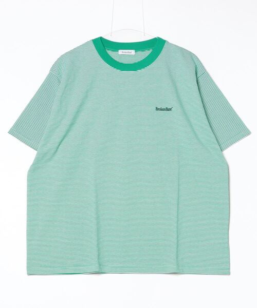 BROKEN BASE(ブロークンベース)の「BrokenBase border S/S tee(Tシャツ/カットソー・メンズ・ブラック/ホワイト/ネイビー/グリーン・MEDIUM/LARGE)」の12枚目の写真